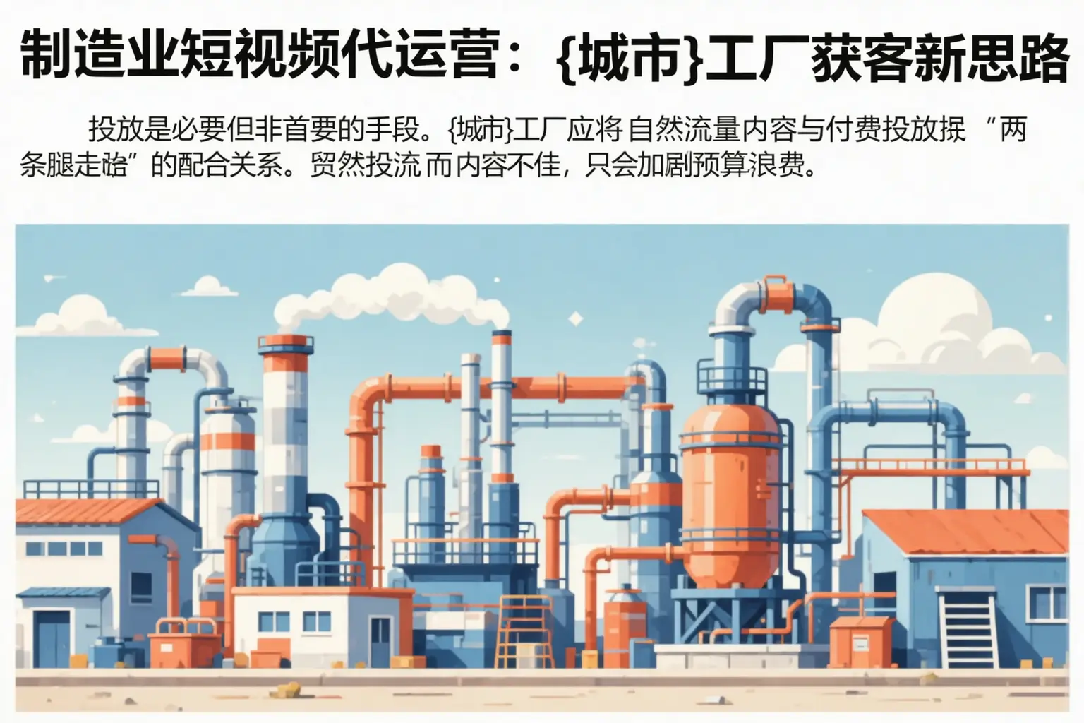 制造业短视频代运营:庆阳工厂获客新思路