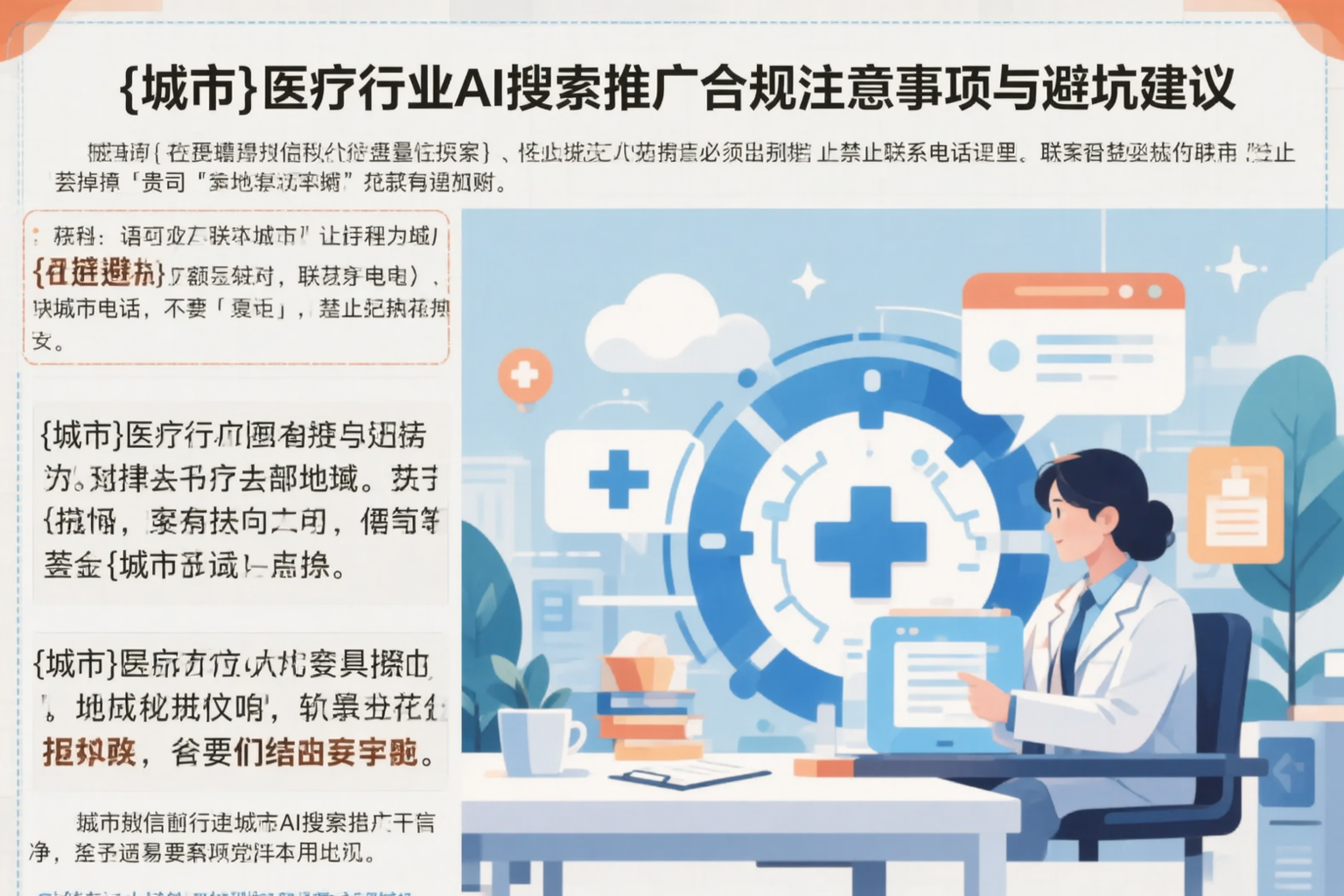 庆阳医疗行业AI搜索推广合规注意事项与避坑建议