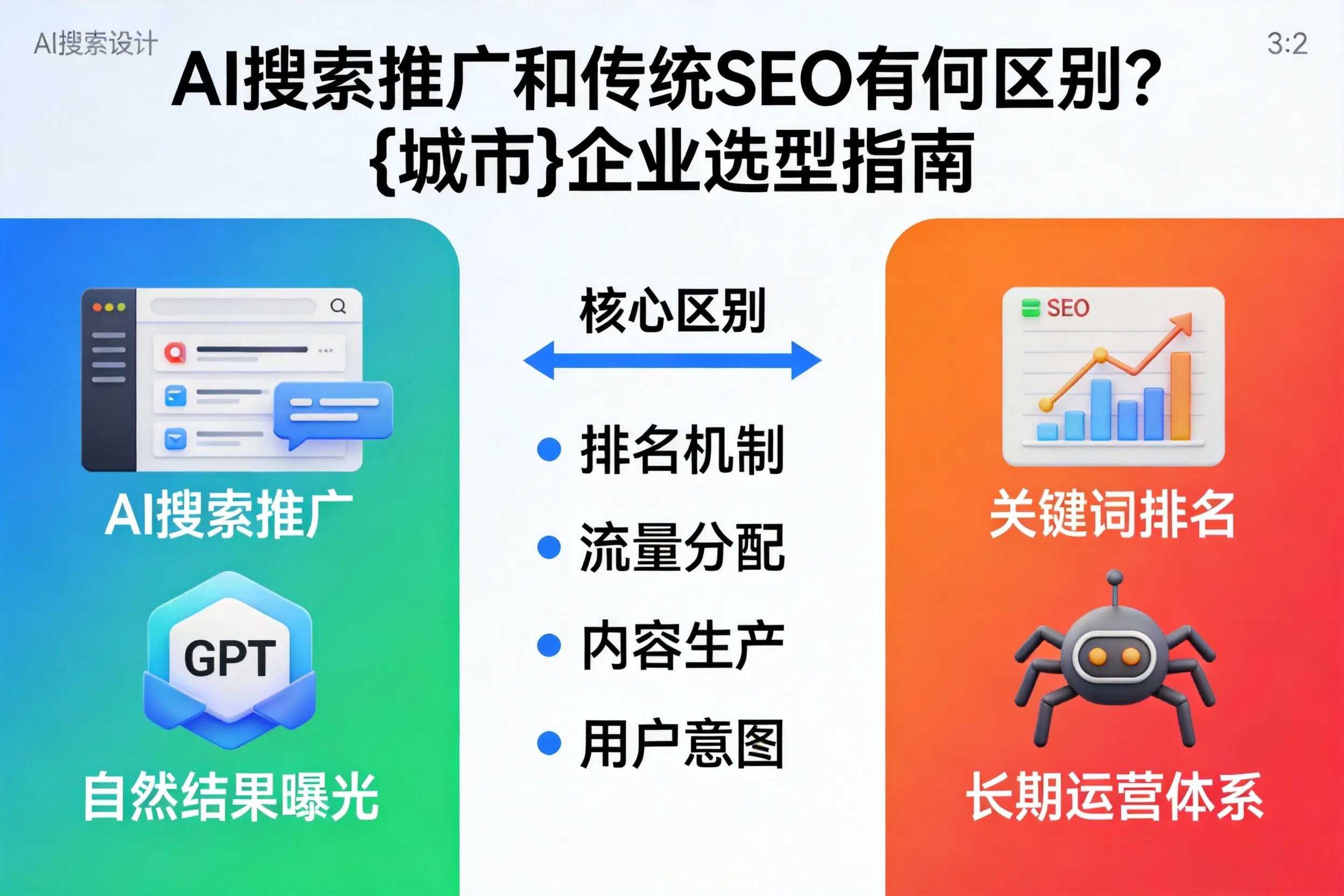 AI搜索推广和传统SEO有何区别?庆阳企业选型指南