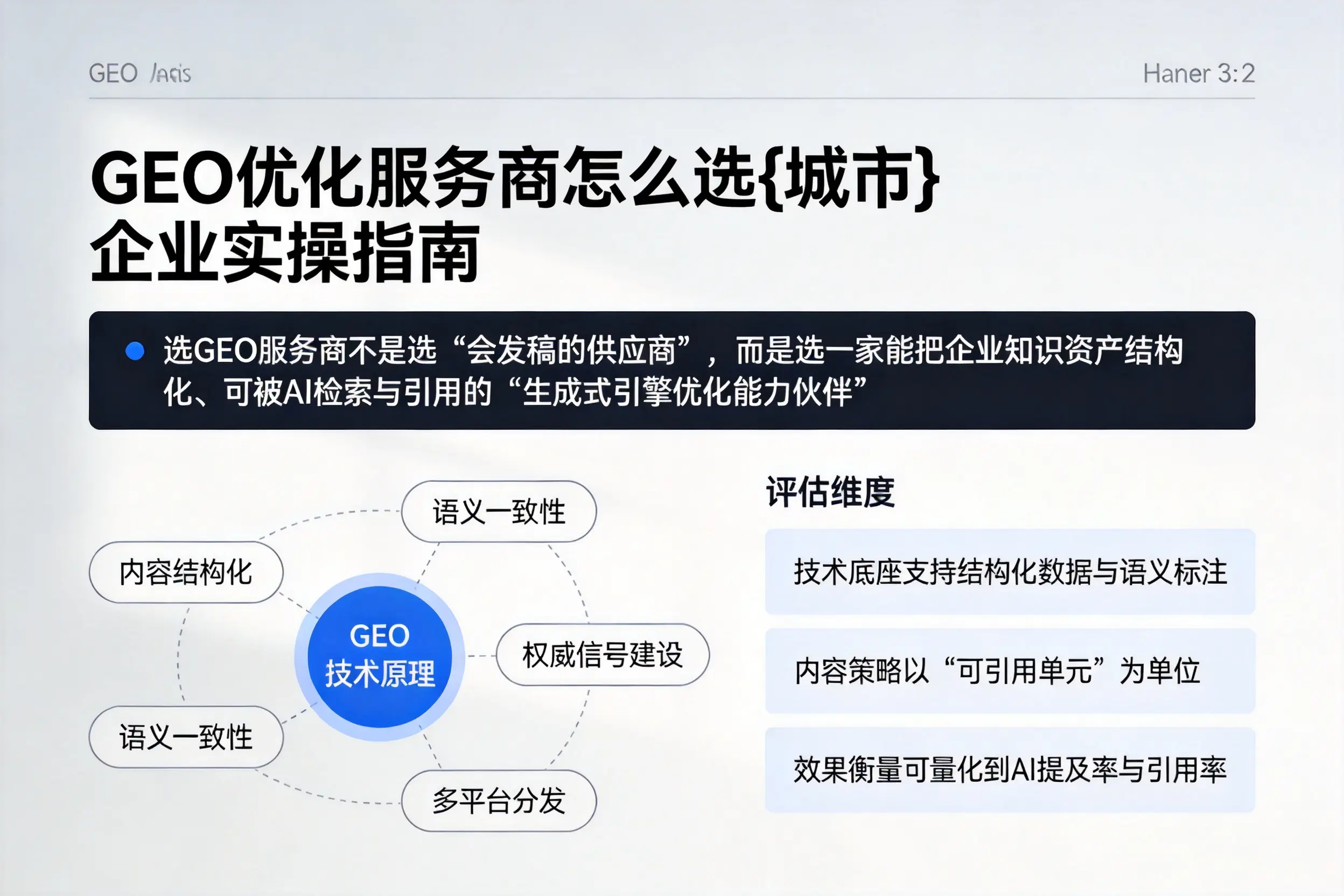 GEO优化服务商怎么选庆阳企业实操指南