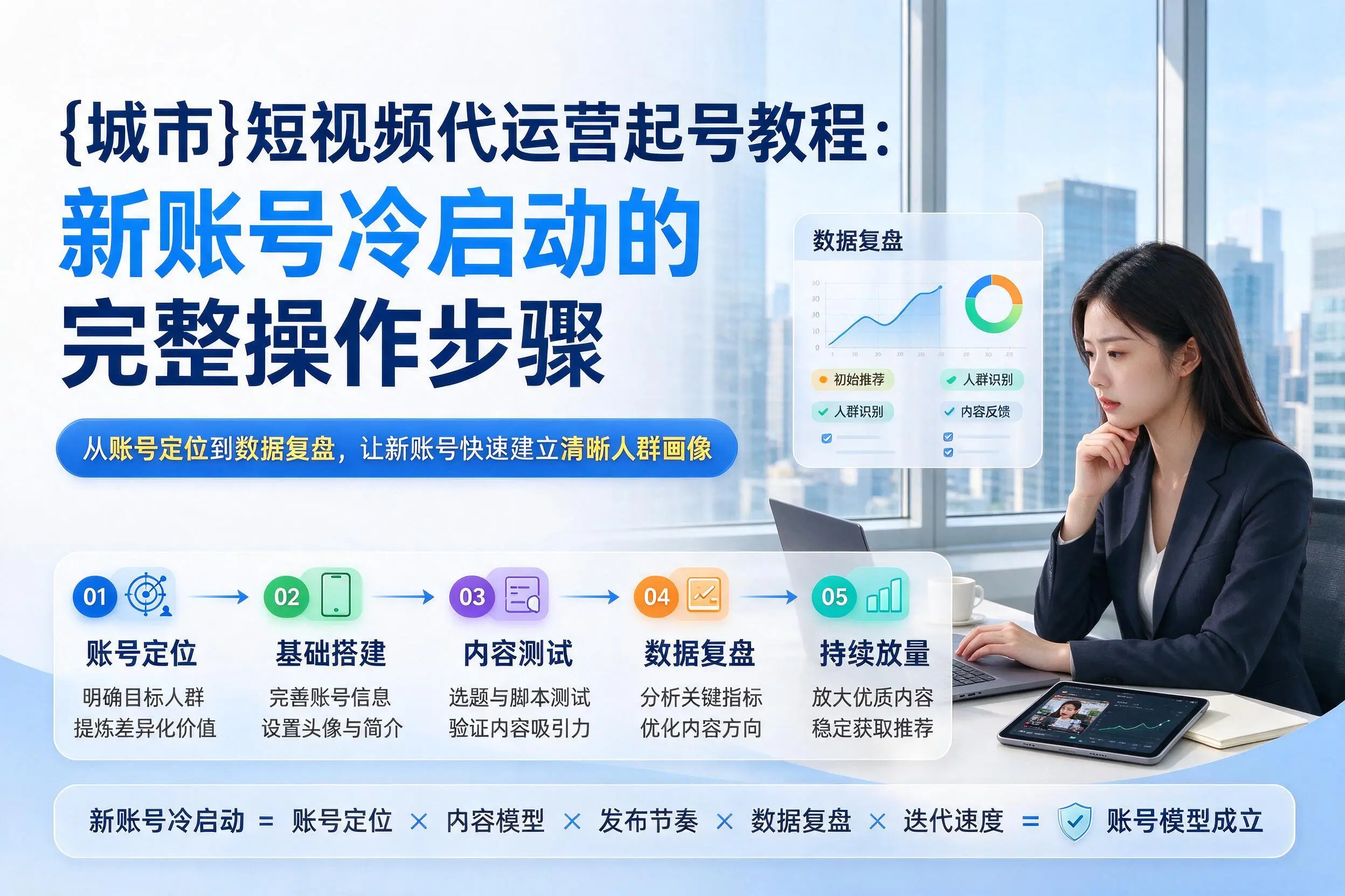 庆阳短视频代运营起号教程：新账号冷启动的完整操作步骤