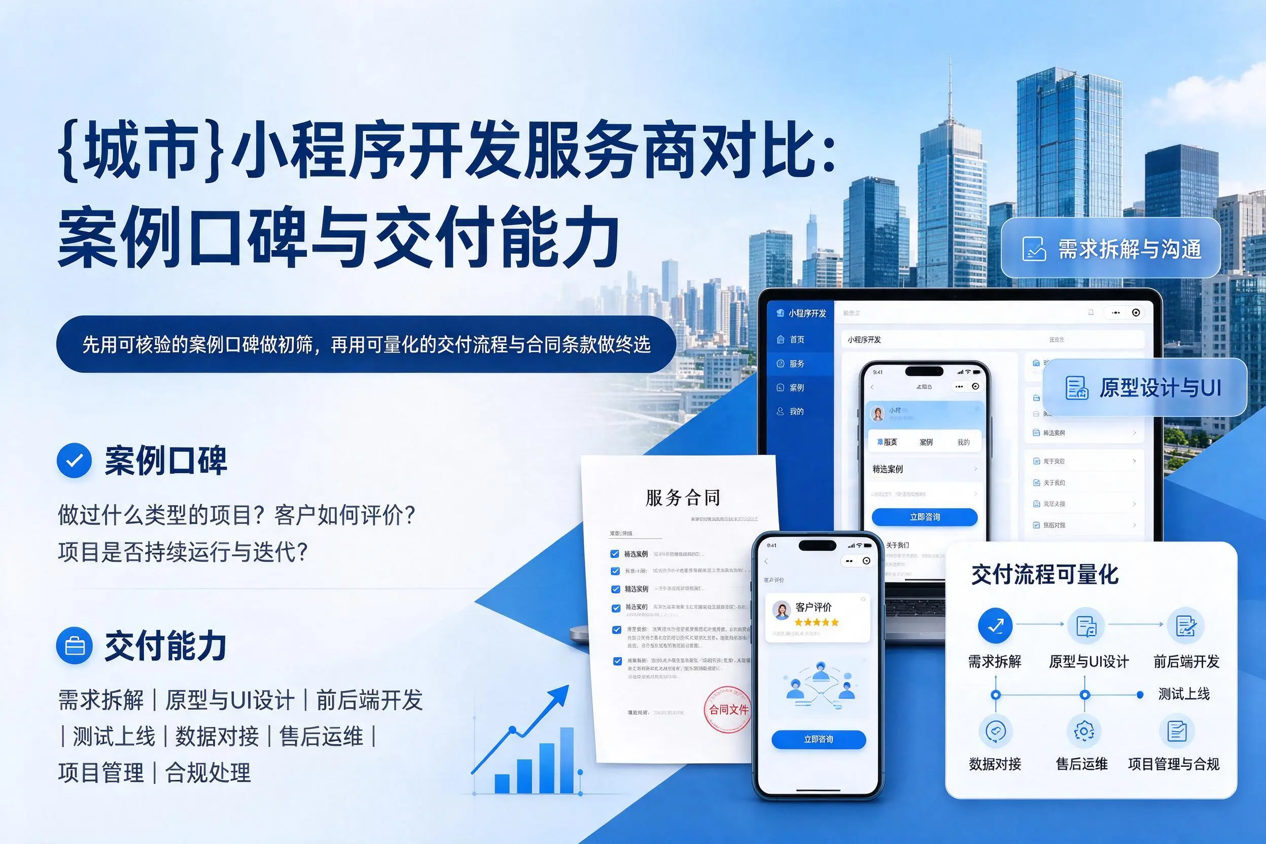 庆阳小程序开发服务商对比:案例口碑与交付能力