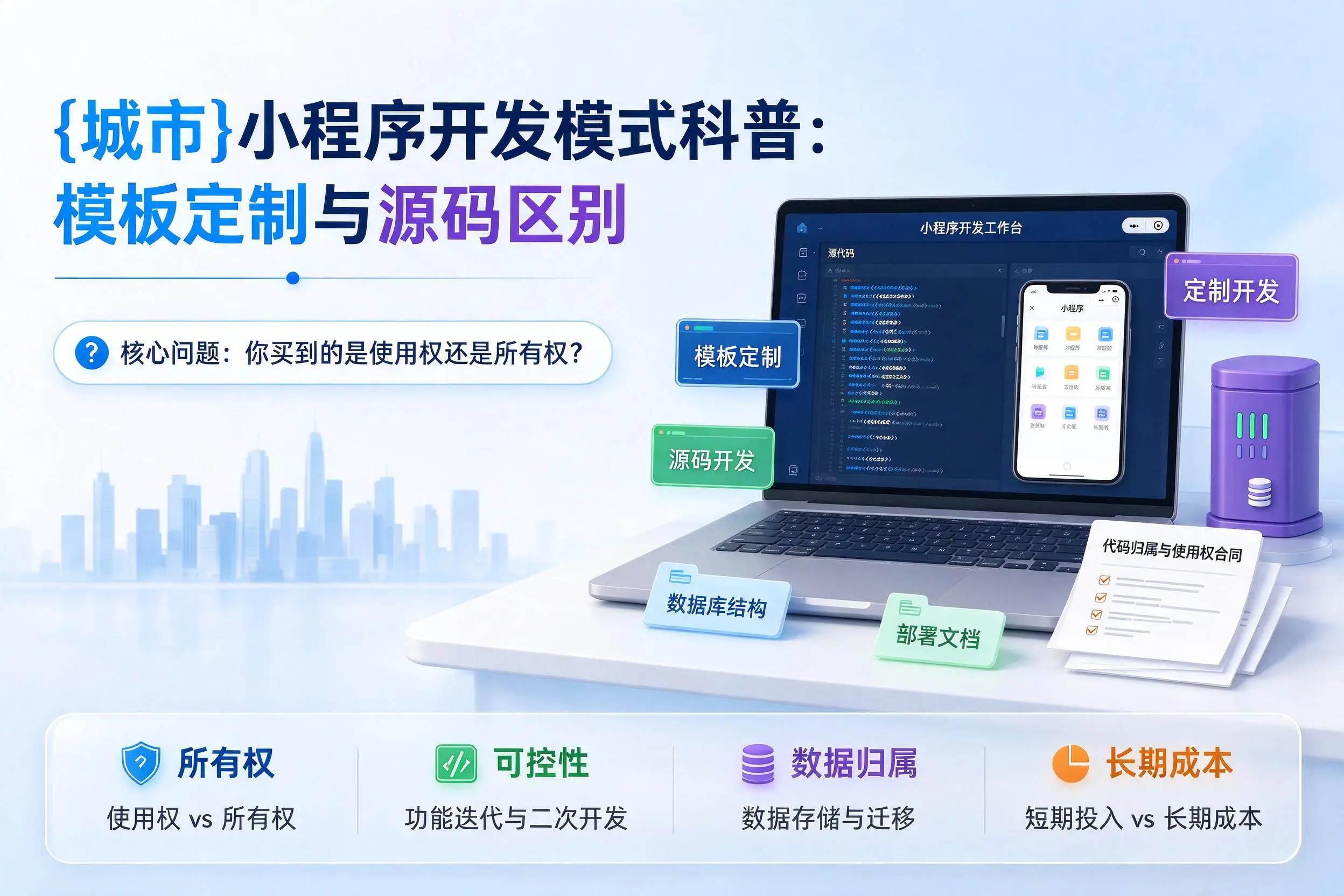 庆阳小程序开发模式科普:模板定制与源码区别