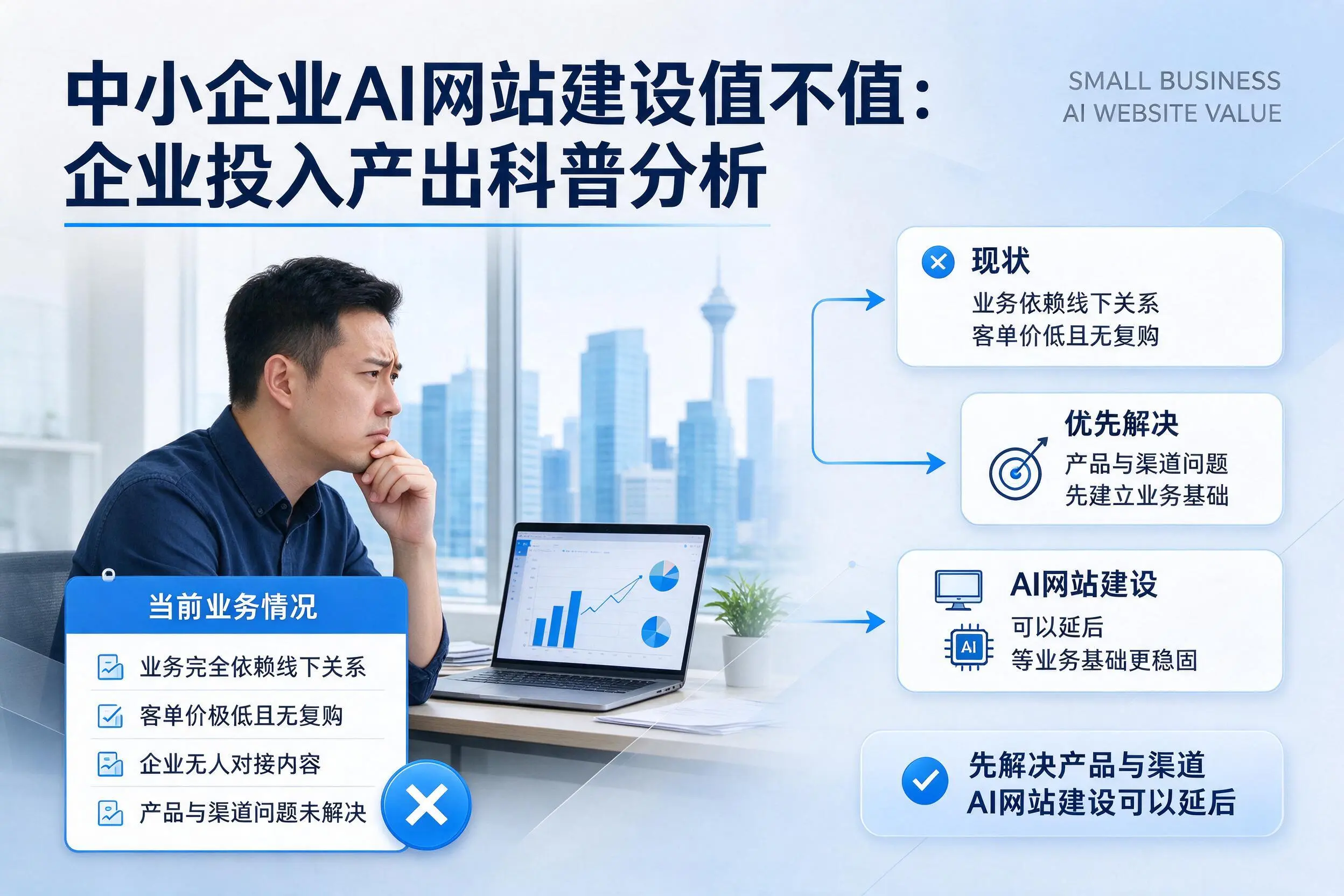 中小企业AI网站建设值不值：庆阳企业投入产出科普分析