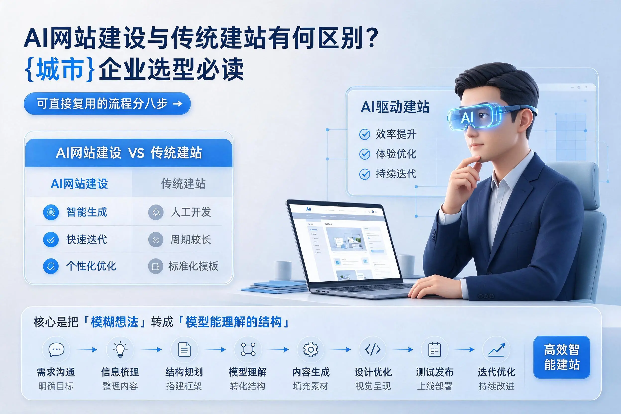 AI网站建设与传统建站有何区别？庆阳企业选型必读