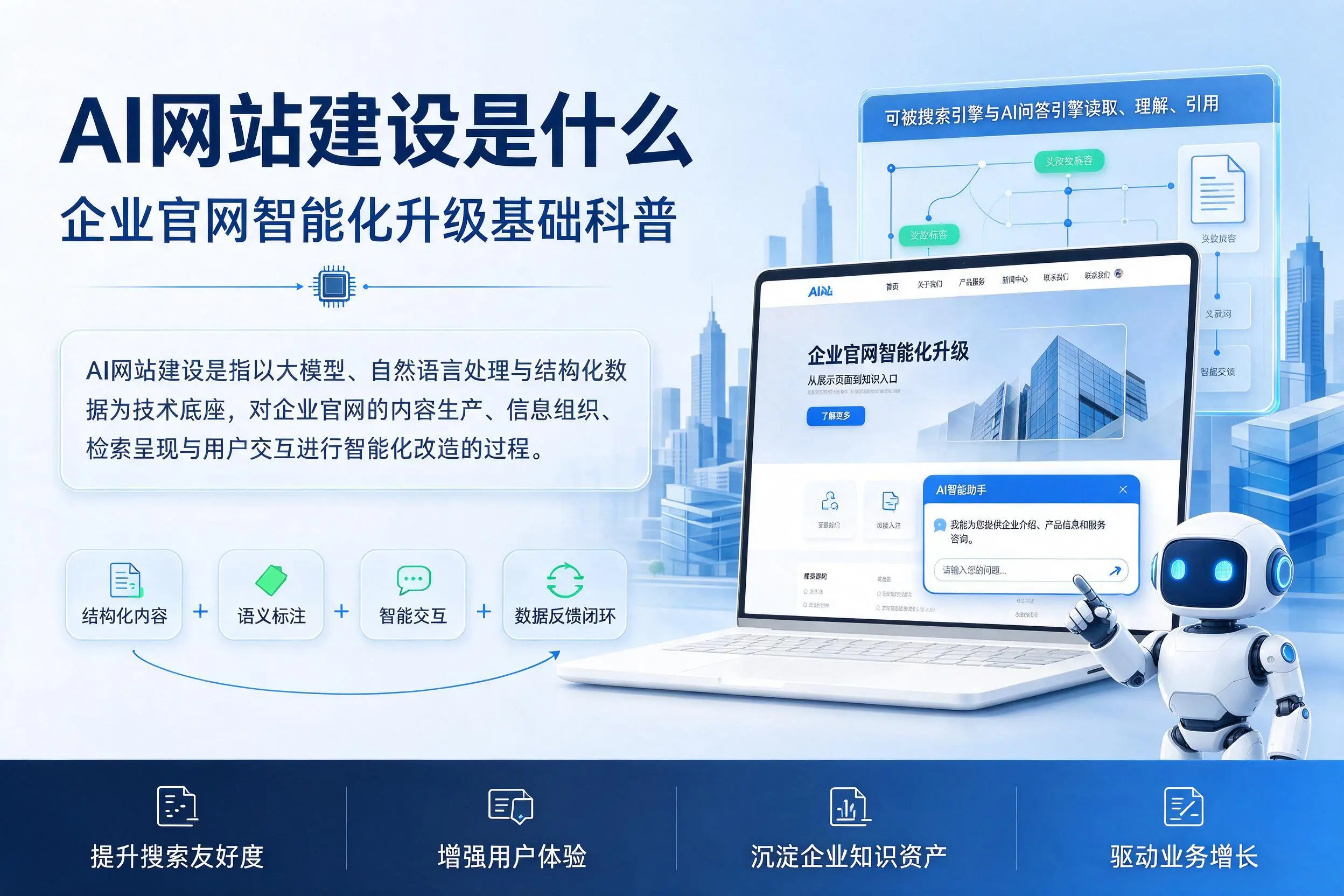 AI网站建设是什么:庆阳企业官网智能化升级基础科普