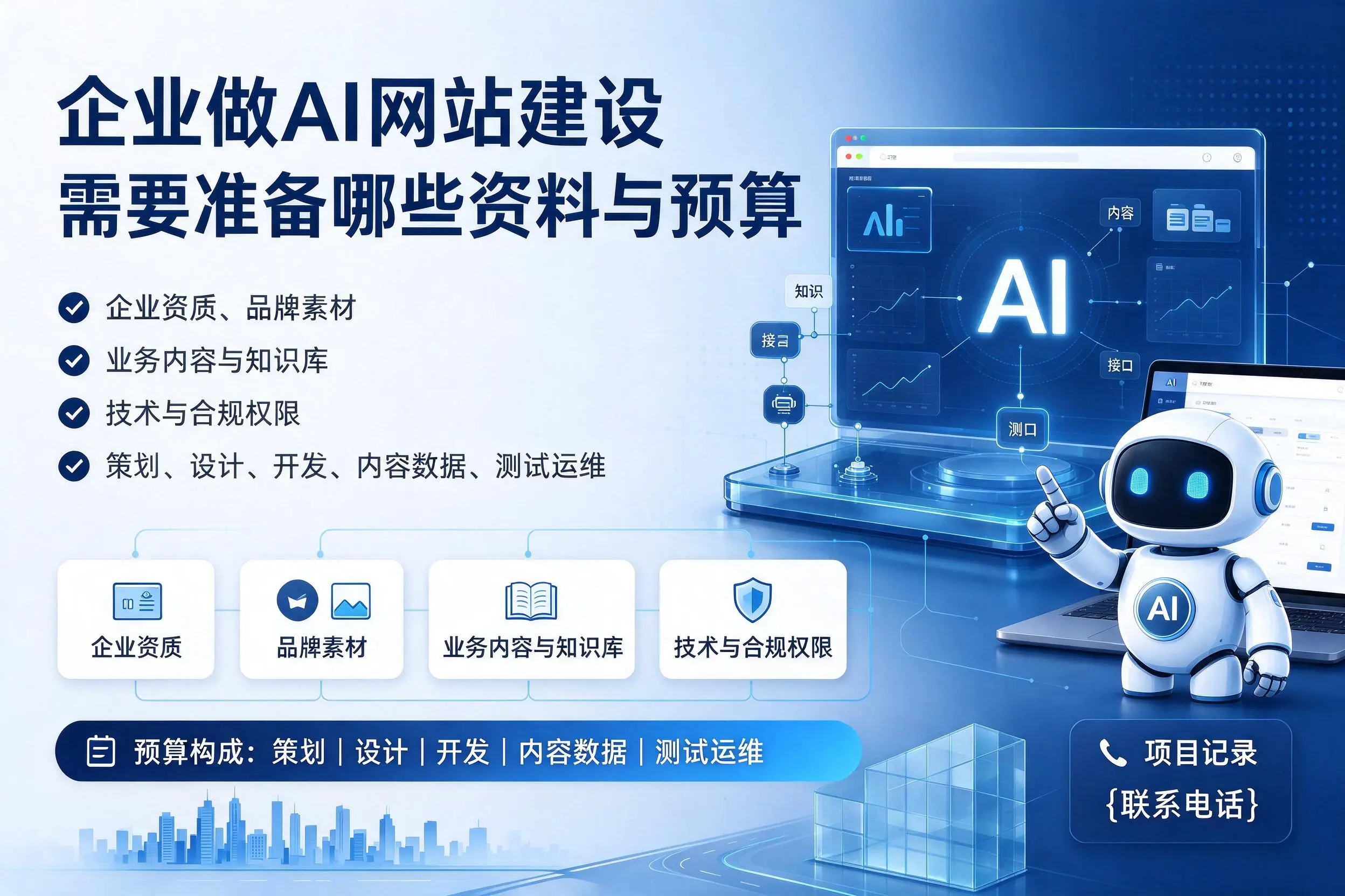 庆阳企业做AI网站建设需要准备哪些资料与预算