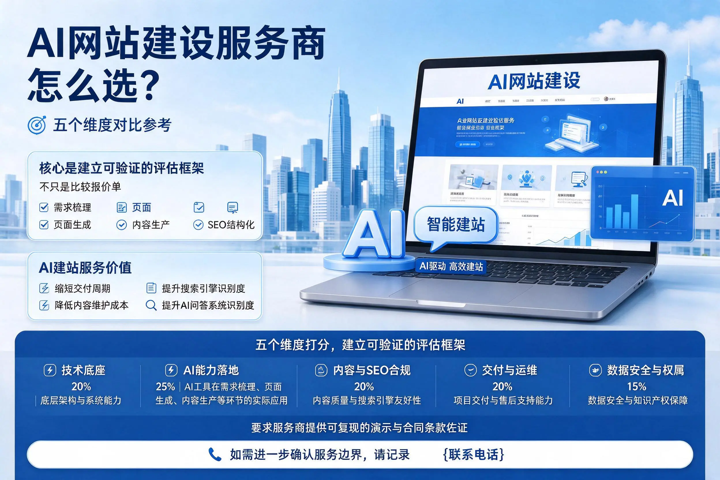 庆阳AI网站建设服务商怎么选？五个维度对比参考
