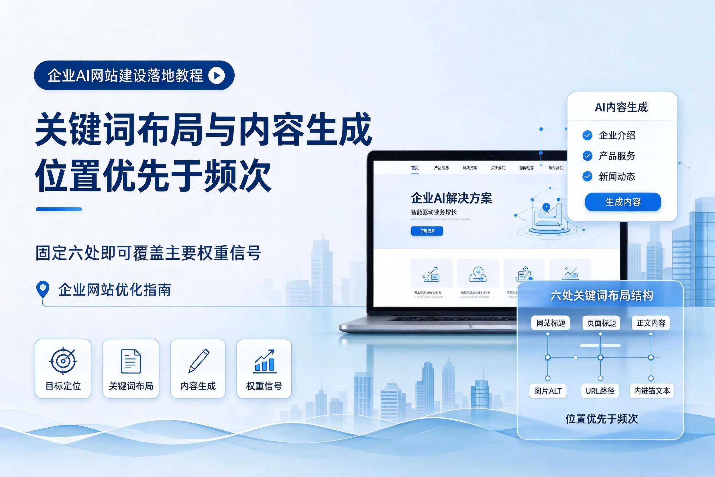 庆阳企业AI网站建设落地教程：关键词布局与内容生成
