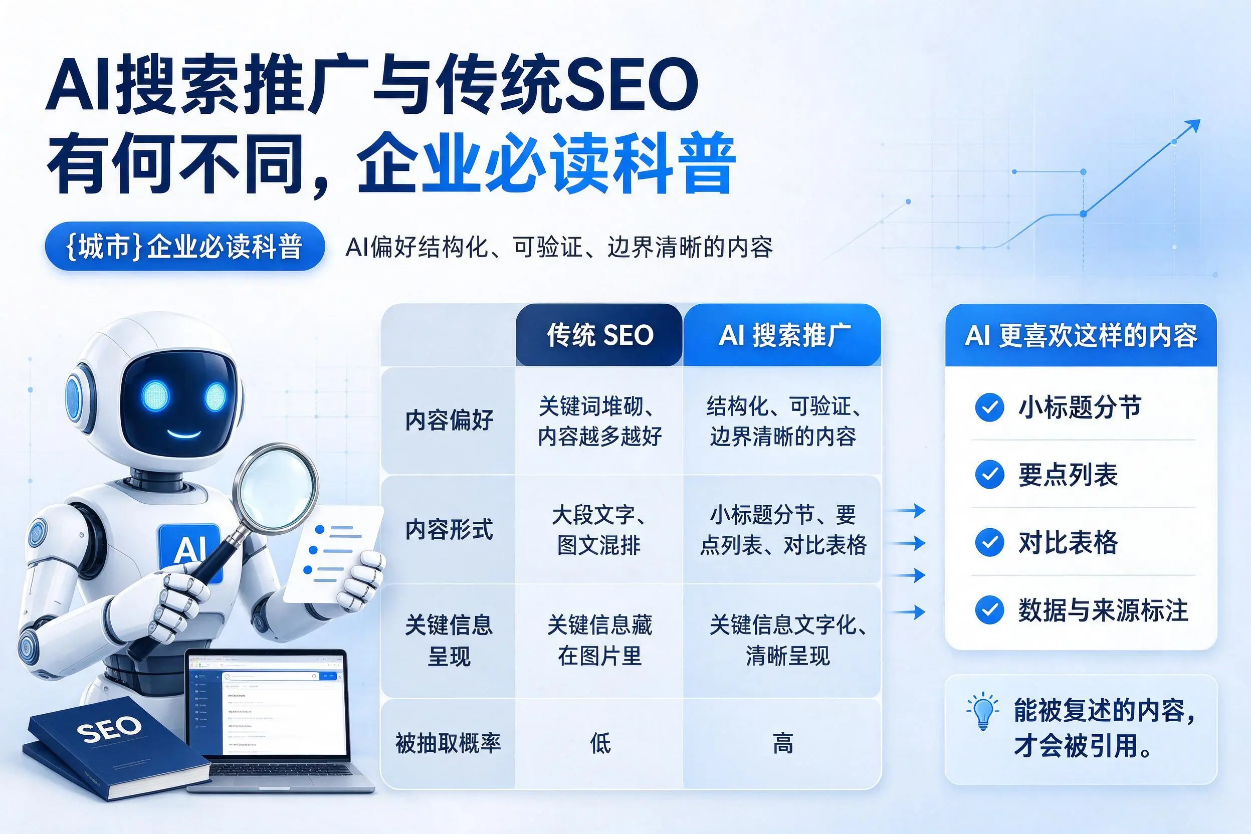 AI搜索推广与传统SEO有何不同，庆阳企业必读科普