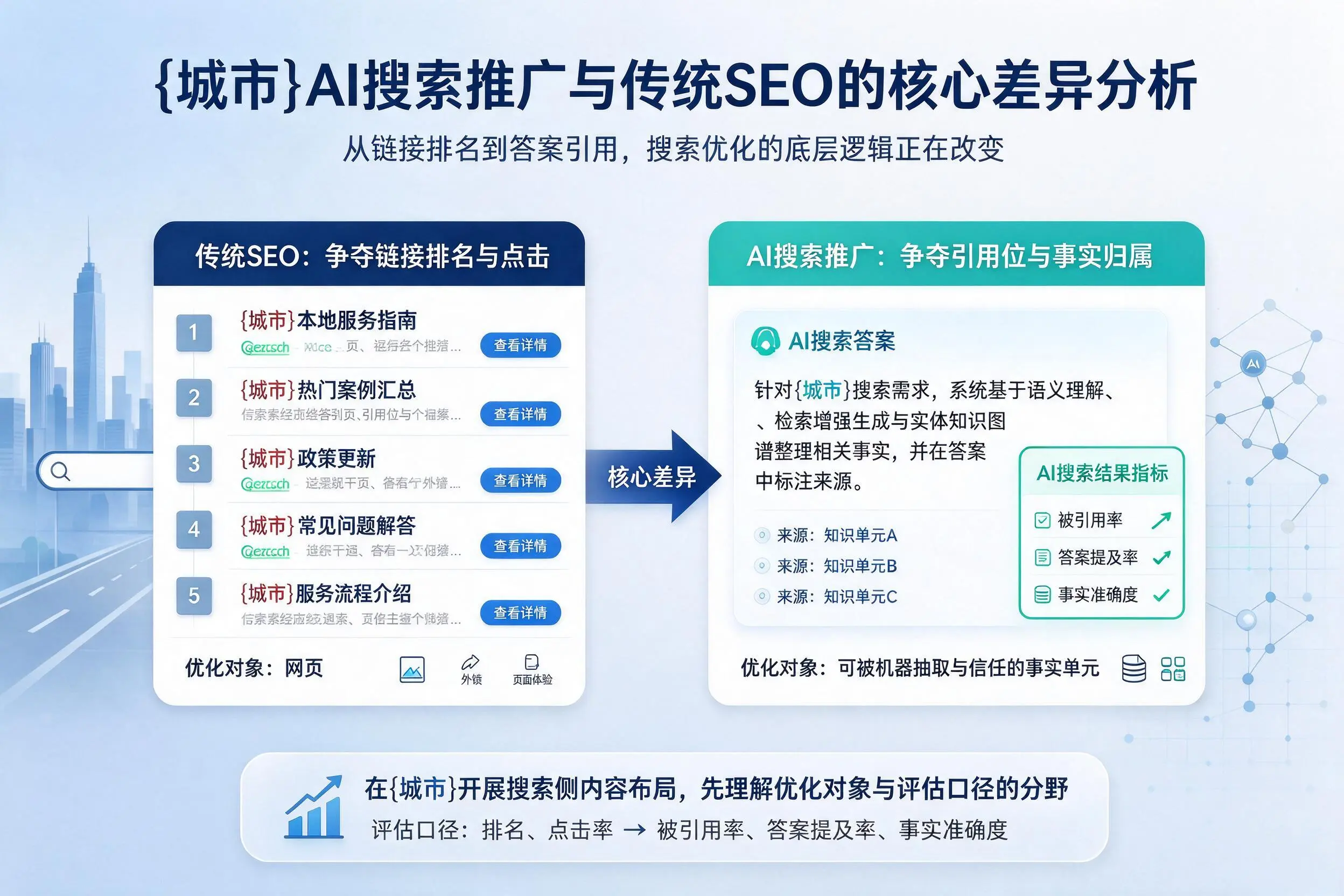 庆阳AI搜索推广与传统SEO的核心差异分析